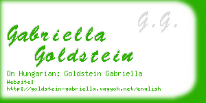 gabriella goldstein business card